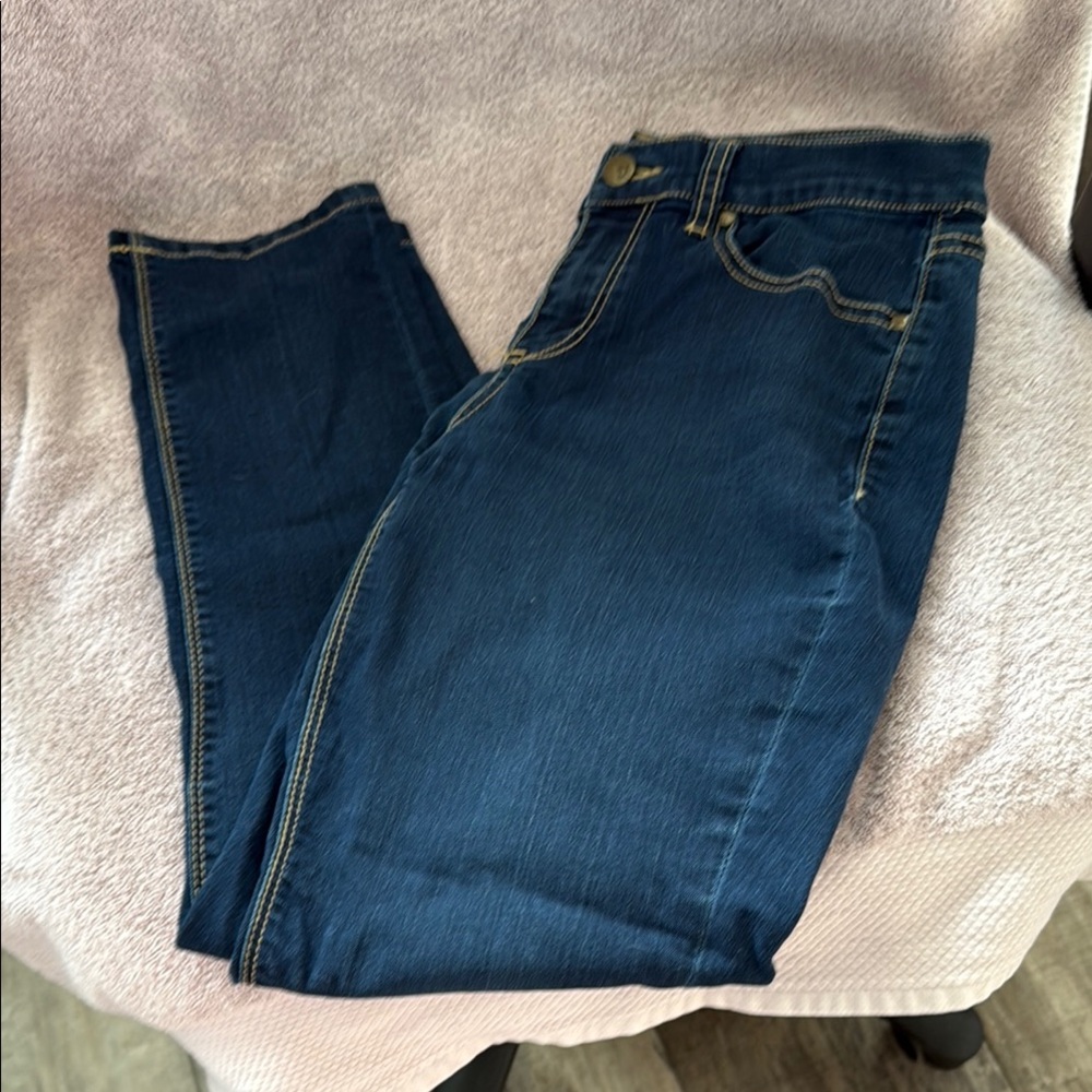 New York & Company Blue Skinny Jeans Classic Style
